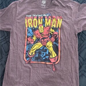 Marvel Iron Man Short Sleeve Tee - Brown and Yellow
